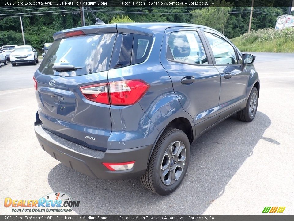 2021 Ford EcoSport S 4WD Blue Metallic / Medium Stone Photo #2