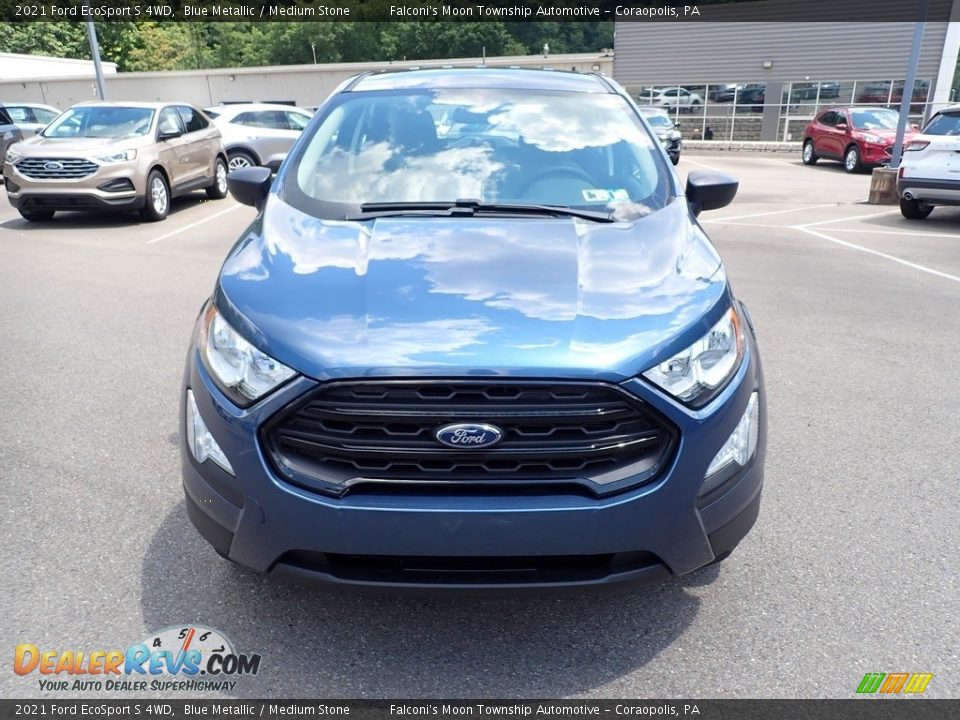2021 Ford EcoSport S 4WD Blue Metallic / Medium Stone Photo #4
