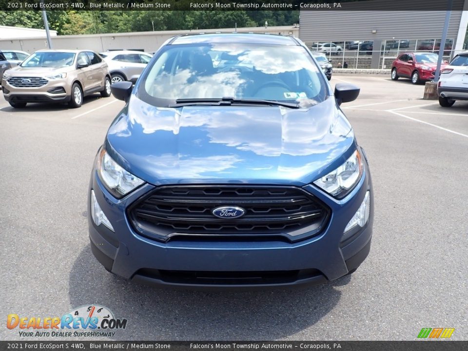 2021 Ford EcoSport S 4WD Blue Metallic / Medium Stone Photo #4