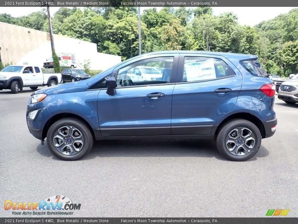 Blue Metallic 2021 Ford EcoSport S 4WD Photo #6