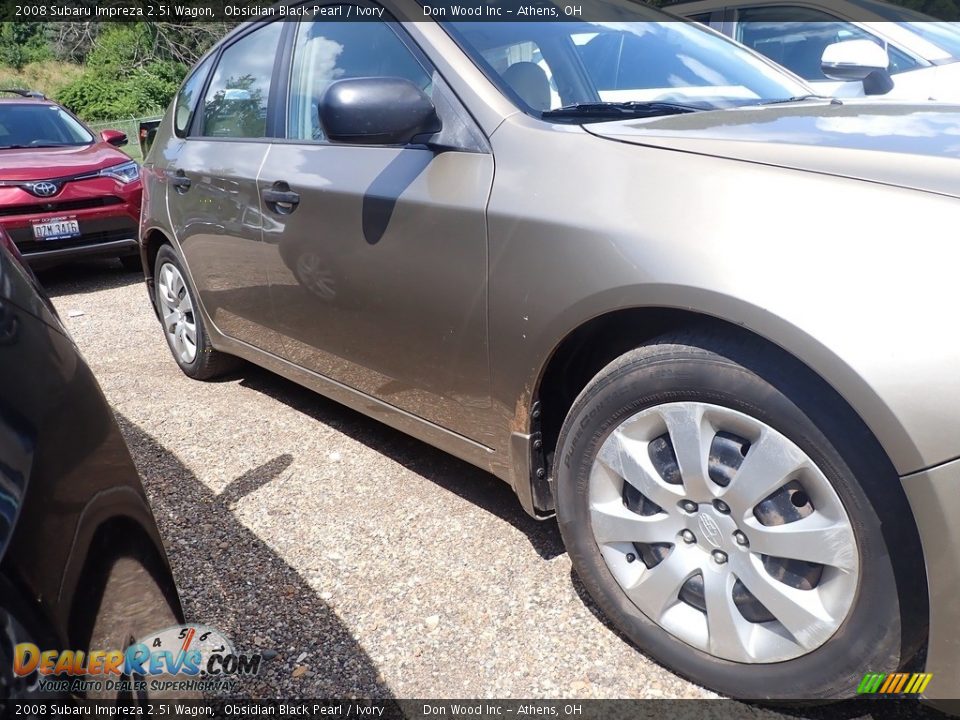 2008 Subaru Impreza 2.5i Wagon Obsidian Black Pearl / Ivory Photo #2