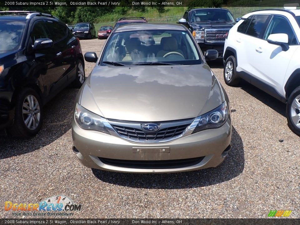2008 Subaru Impreza 2.5i Wagon Obsidian Black Pearl / Ivory Photo #3