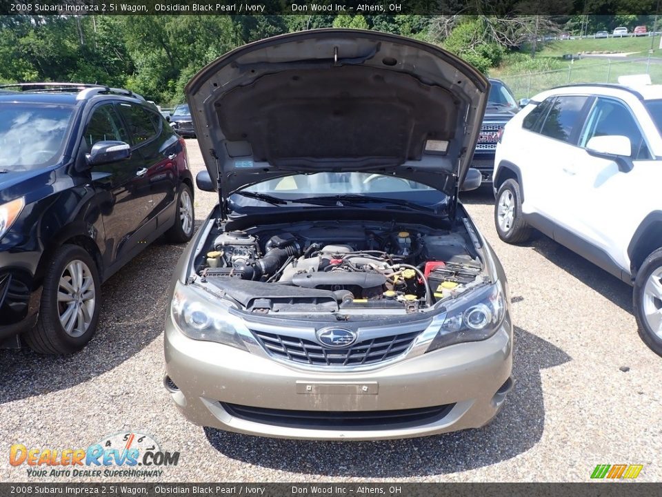 2008 Subaru Impreza 2.5i Wagon Obsidian Black Pearl / Ivory Photo #4