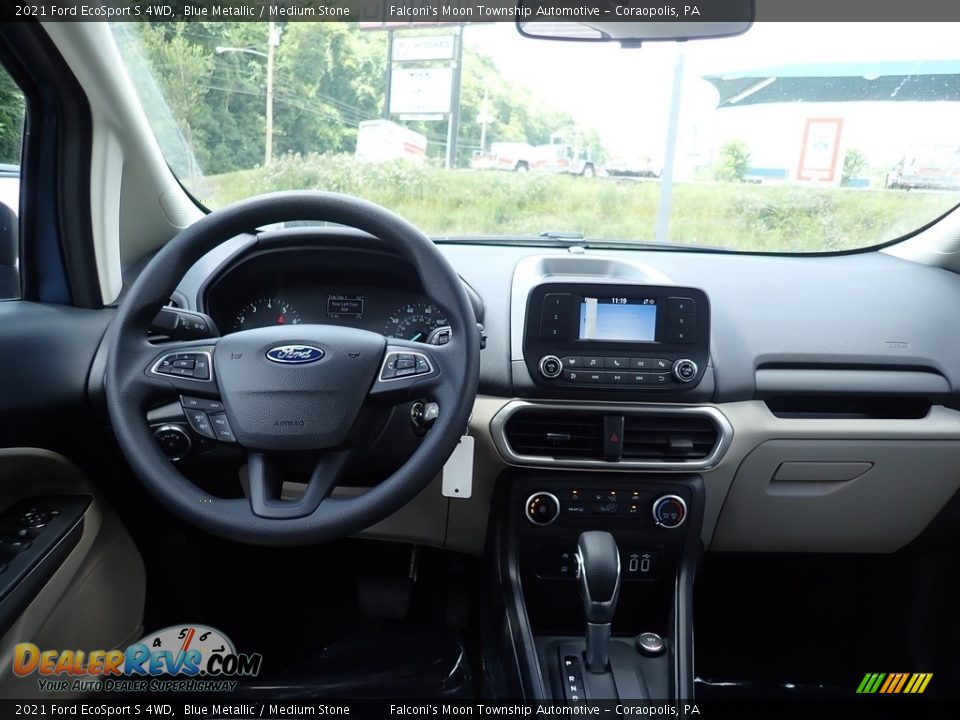 2021 Ford EcoSport S 4WD Blue Metallic / Medium Stone Photo #10