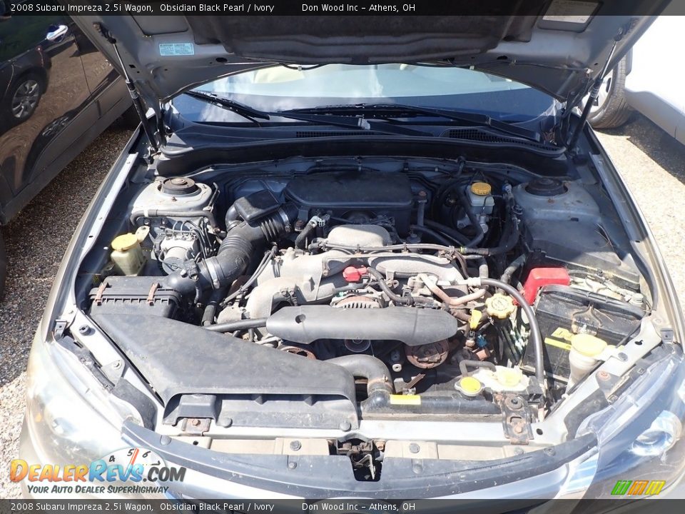 2008 Subaru Impreza 2.5i Wagon Obsidian Black Pearl / Ivory Photo #5