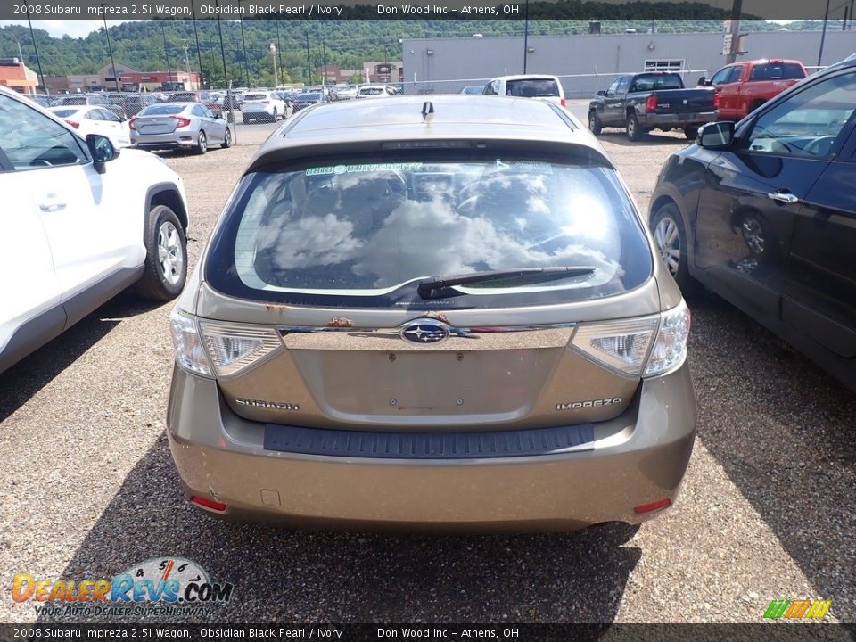 2008 Subaru Impreza 2.5i Wagon Obsidian Black Pearl / Ivory Photo #9