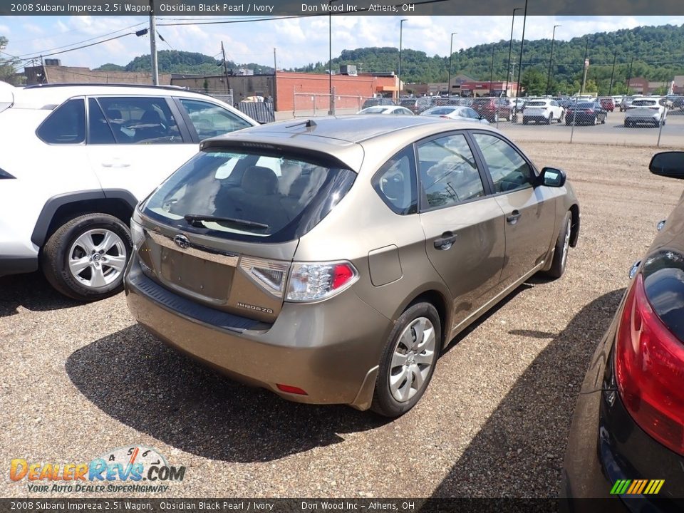 2008 Subaru Impreza 2.5i Wagon Obsidian Black Pearl / Ivory Photo #10