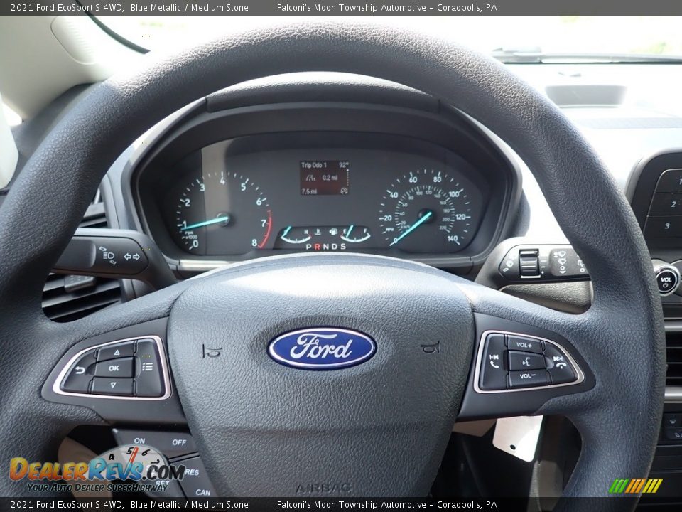 2021 Ford EcoSport S 4WD Blue Metallic / Medium Stone Photo #20