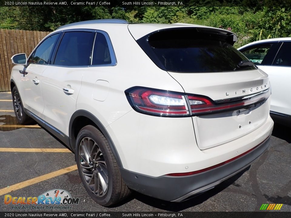 2020 Lincoln Nautilus Reserve AWD Ceramic Pearl / Coffee Photo #2