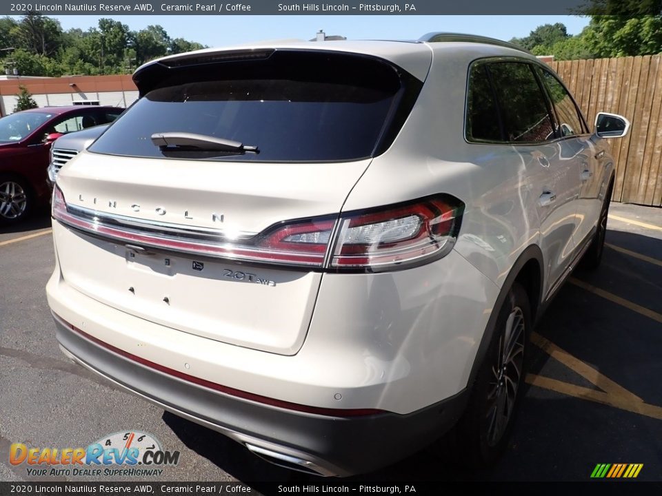 2020 Lincoln Nautilus Reserve AWD Ceramic Pearl / Coffee Photo #4