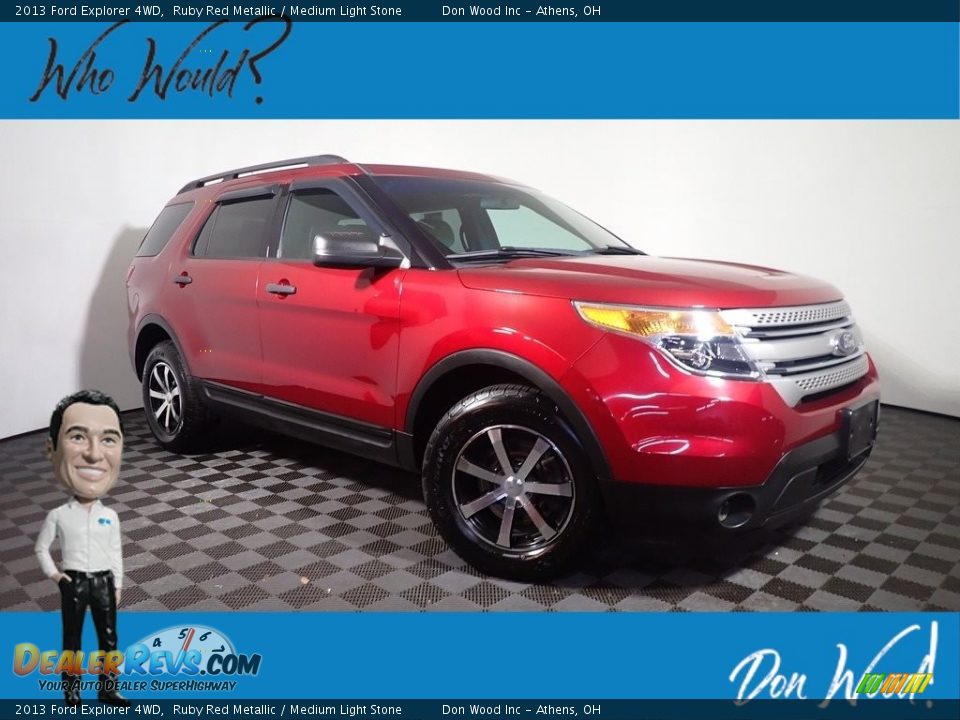 2013 Ford Explorer 4WD Ruby Red Metallic / Medium Light Stone Photo #1