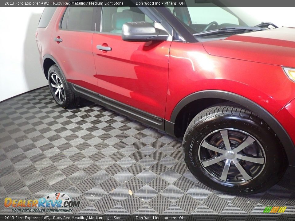 2013 Ford Explorer 4WD Ruby Red Metallic / Medium Light Stone Photo #3