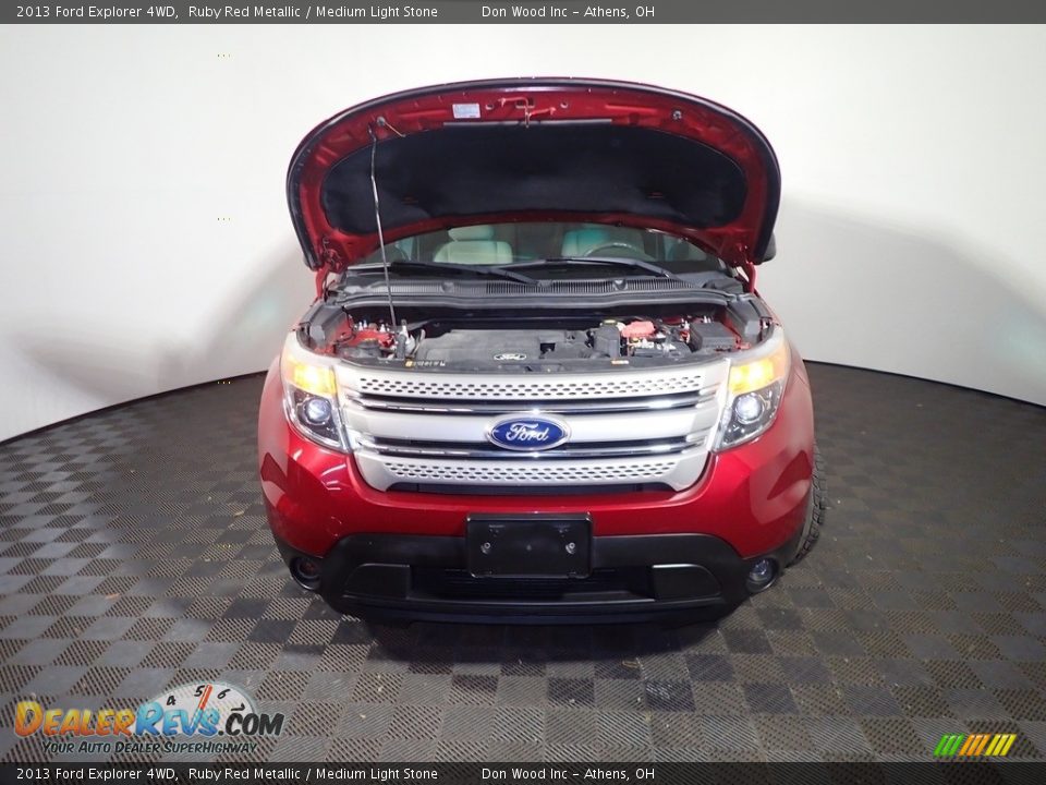 2013 Ford Explorer 4WD Ruby Red Metallic / Medium Light Stone Photo #5