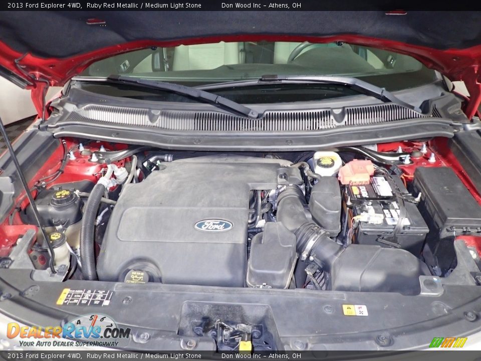 2013 Ford Explorer 4WD Ruby Red Metallic / Medium Light Stone Photo #6