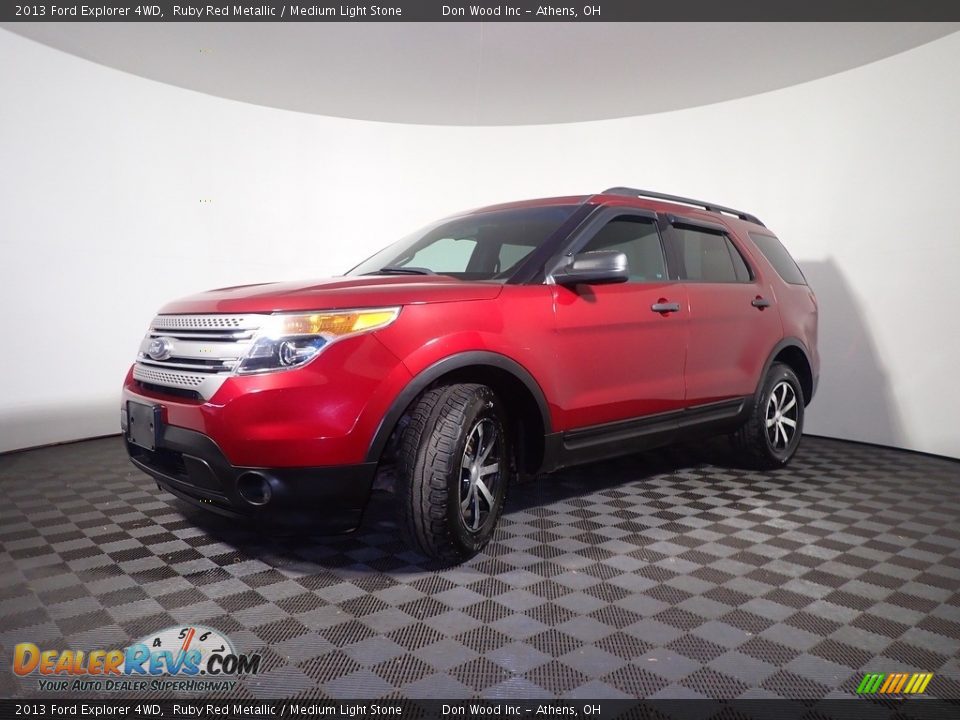 2013 Ford Explorer 4WD Ruby Red Metallic / Medium Light Stone Photo #7