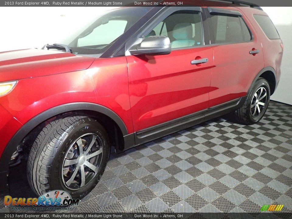 2013 Ford Explorer 4WD Ruby Red Metallic / Medium Light Stone Photo #9