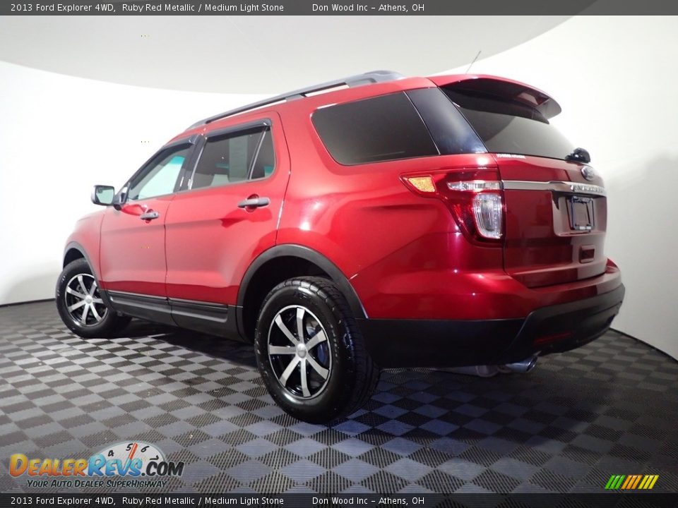 2013 Ford Explorer 4WD Ruby Red Metallic / Medium Light Stone Photo #10