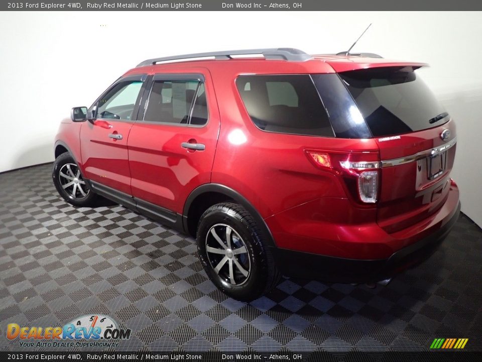 2013 Ford Explorer 4WD Ruby Red Metallic / Medium Light Stone Photo #11