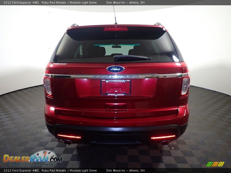 2013 Ford Explorer 4WD Ruby Red Metallic / Medium Light Stone Photo #12