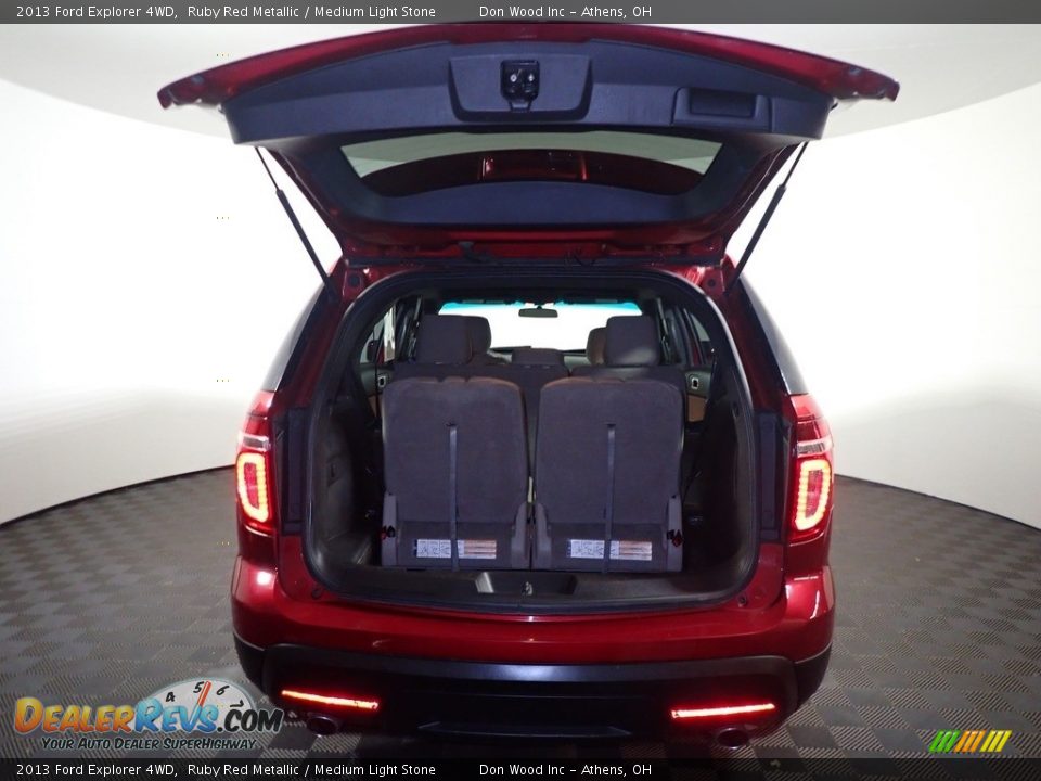 2013 Ford Explorer 4WD Ruby Red Metallic / Medium Light Stone Photo #13