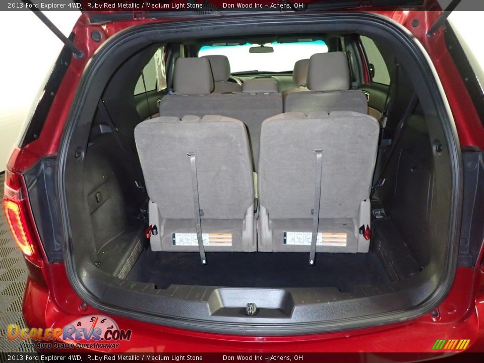 2013 Ford Explorer 4WD Ruby Red Metallic / Medium Light Stone Photo #14