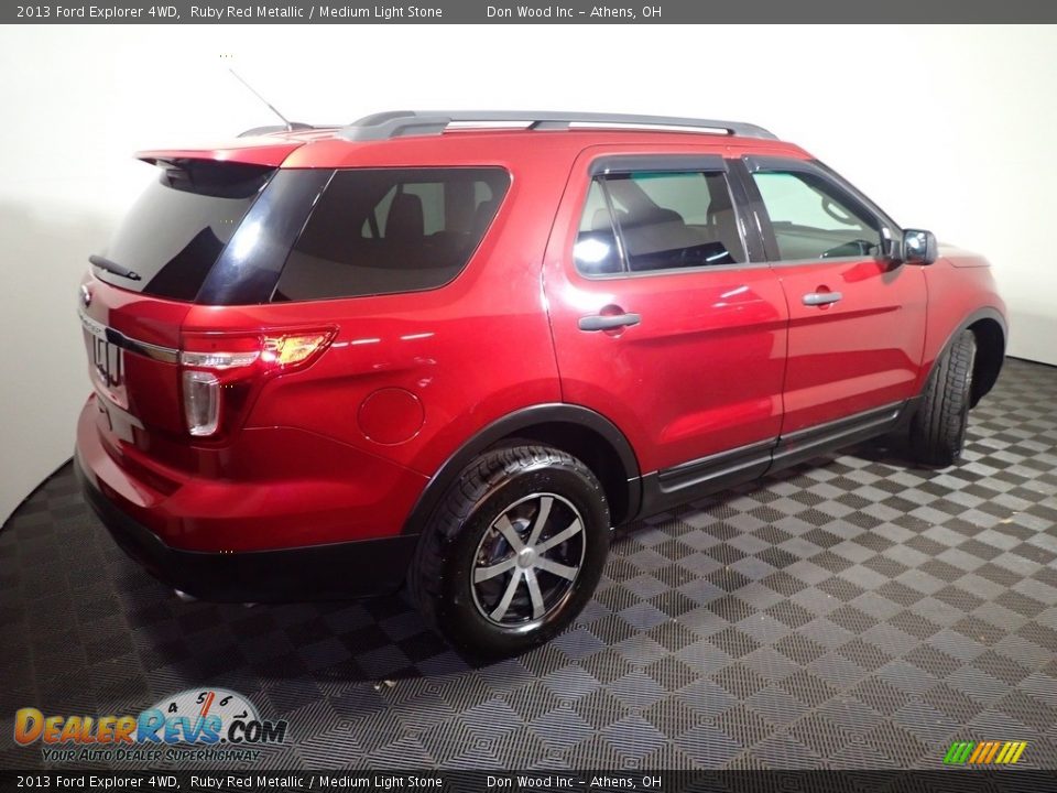 2013 Ford Explorer 4WD Ruby Red Metallic / Medium Light Stone Photo #16