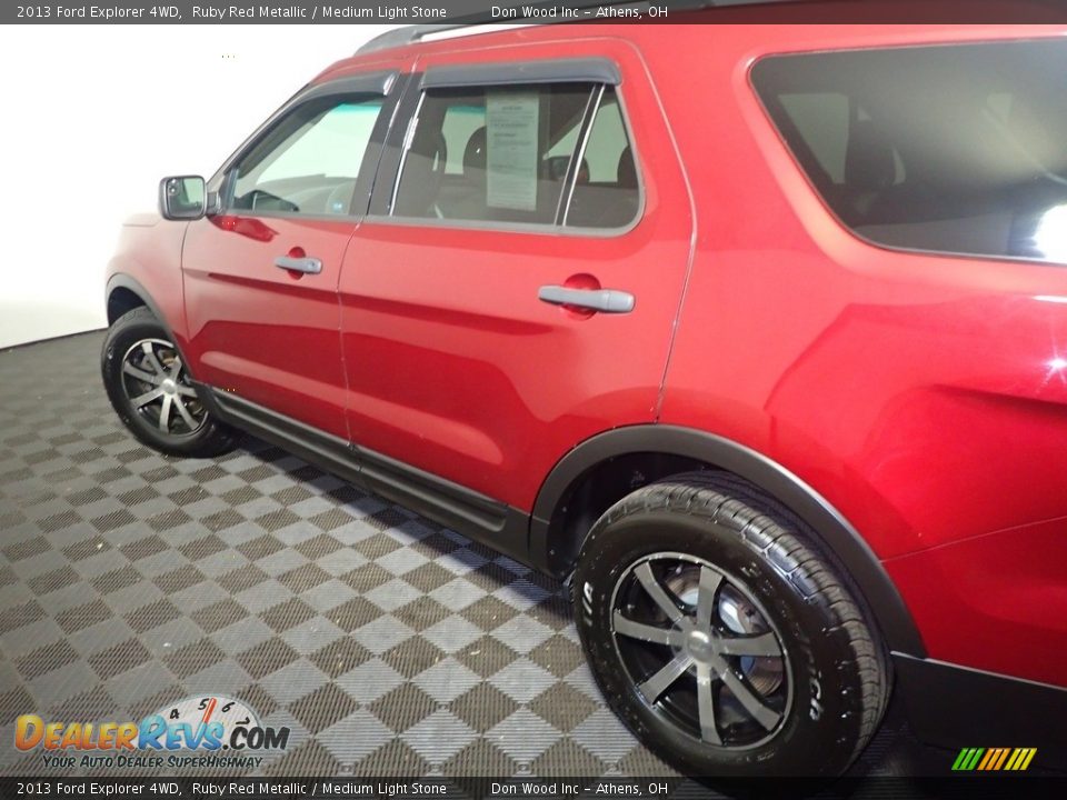 2013 Ford Explorer 4WD Ruby Red Metallic / Medium Light Stone Photo #17