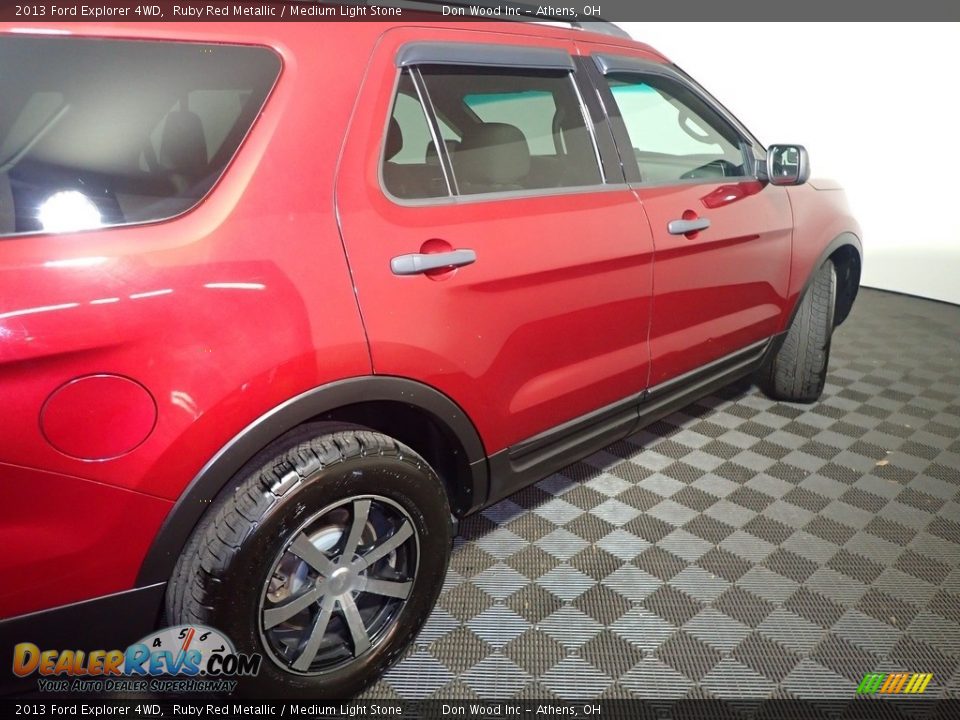 2013 Ford Explorer 4WD Ruby Red Metallic / Medium Light Stone Photo #18