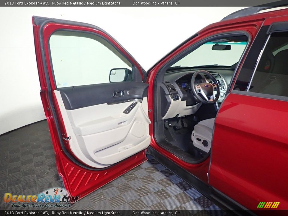 2013 Ford Explorer 4WD Ruby Red Metallic / Medium Light Stone Photo #19