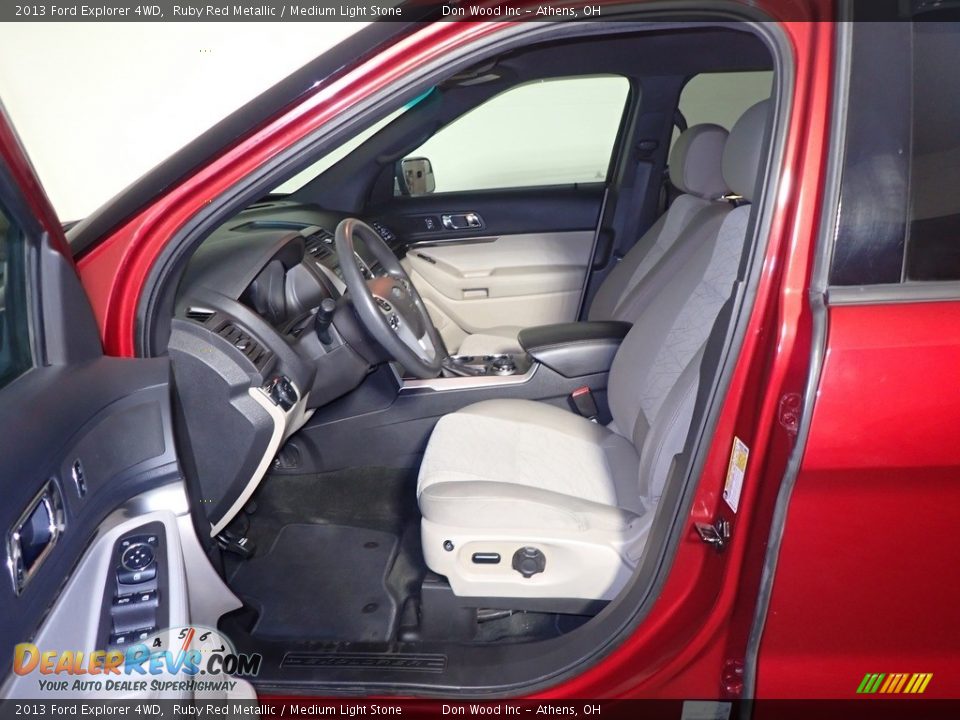 2013 Ford Explorer 4WD Ruby Red Metallic / Medium Light Stone Photo #21