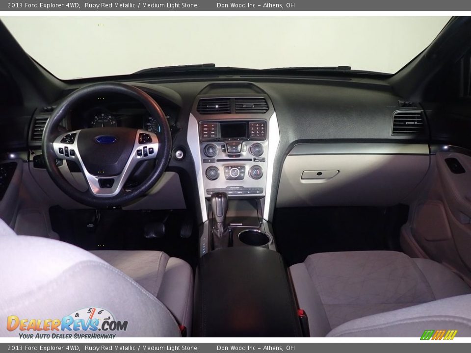 2013 Ford Explorer 4WD Ruby Red Metallic / Medium Light Stone Photo #23