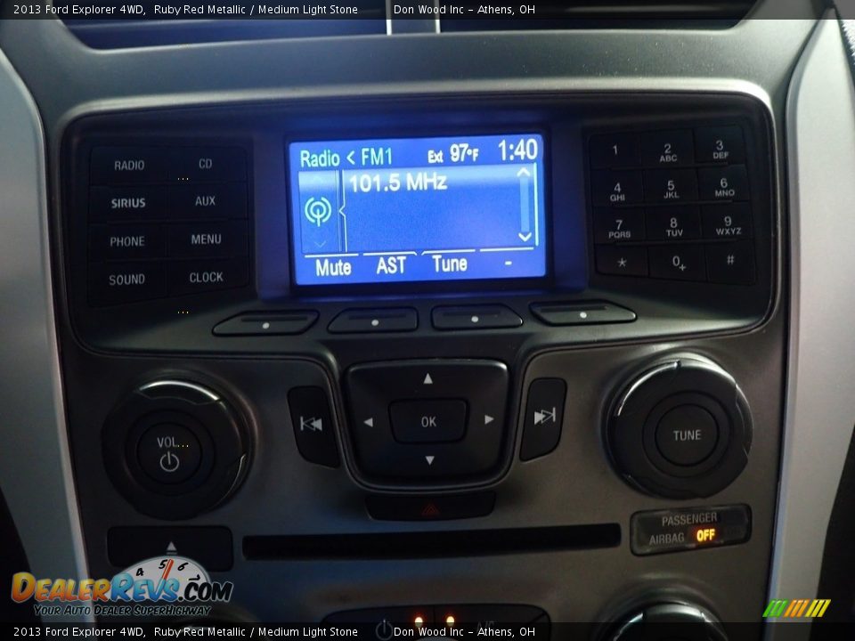 2013 Ford Explorer 4WD Ruby Red Metallic / Medium Light Stone Photo #25