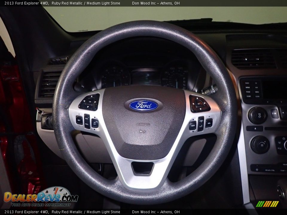 2013 Ford Explorer 4WD Ruby Red Metallic / Medium Light Stone Photo #26