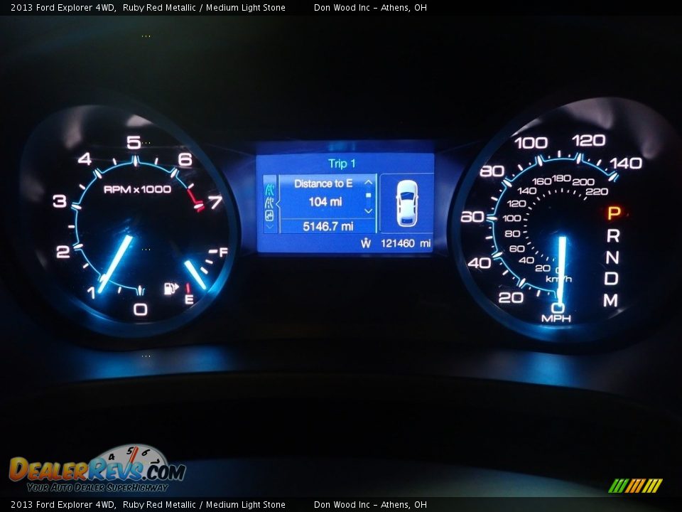 2013 Ford Explorer 4WD Ruby Red Metallic / Medium Light Stone Photo #27