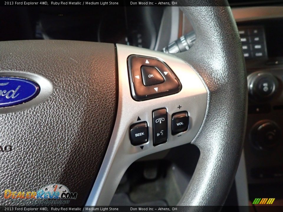 2013 Ford Explorer 4WD Ruby Red Metallic / Medium Light Stone Photo #29