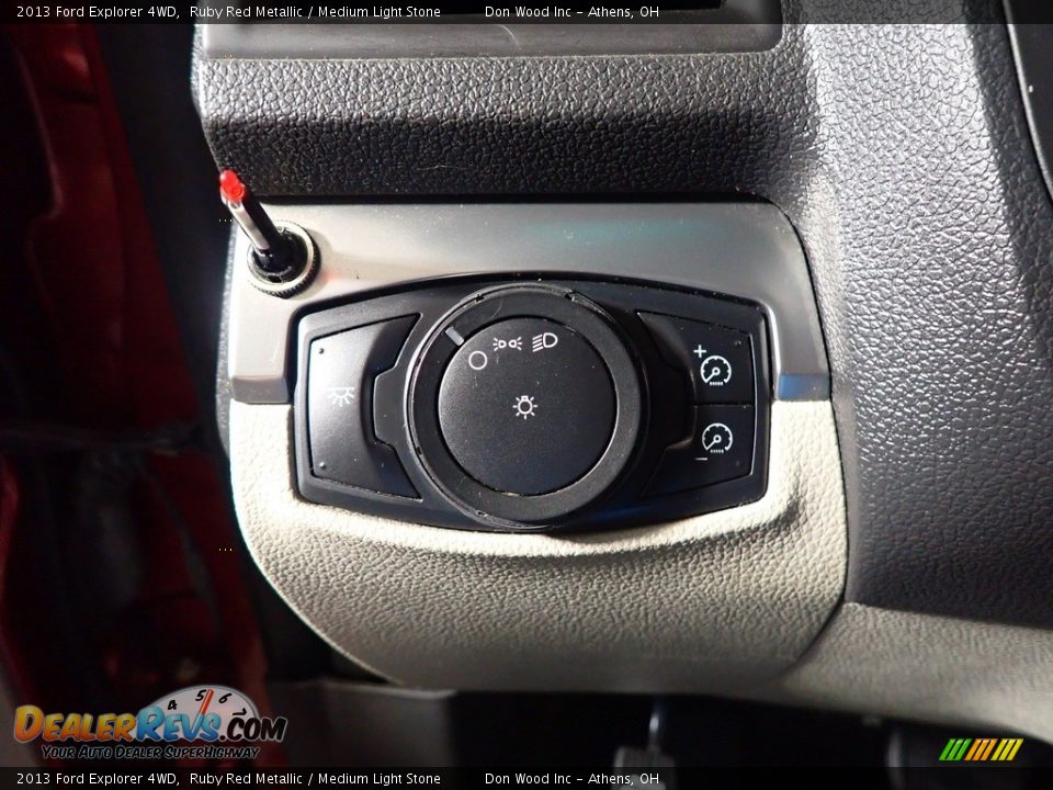 2013 Ford Explorer 4WD Ruby Red Metallic / Medium Light Stone Photo #30