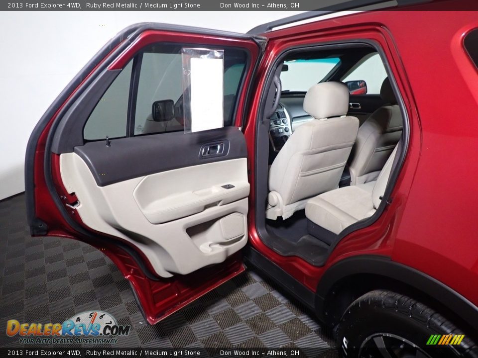 2013 Ford Explorer 4WD Ruby Red Metallic / Medium Light Stone Photo #33