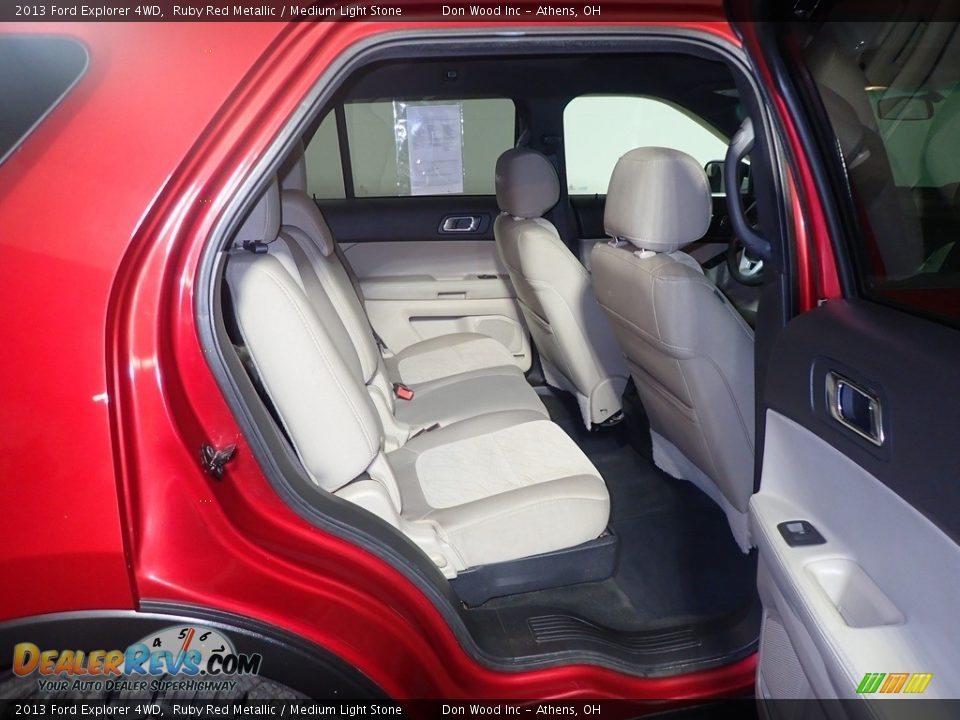 2013 Ford Explorer 4WD Ruby Red Metallic / Medium Light Stone Photo #36