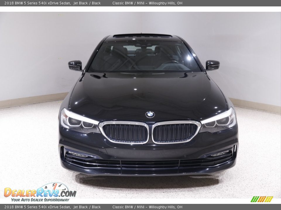 2018 BMW 5 Series 540i xDrive Sedan Jet Black / Black Photo #2