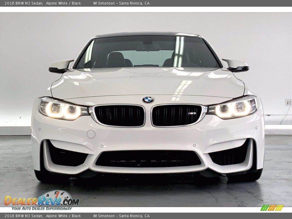 2018 BMW M3 Sedan Alpine White / Black Photo #2