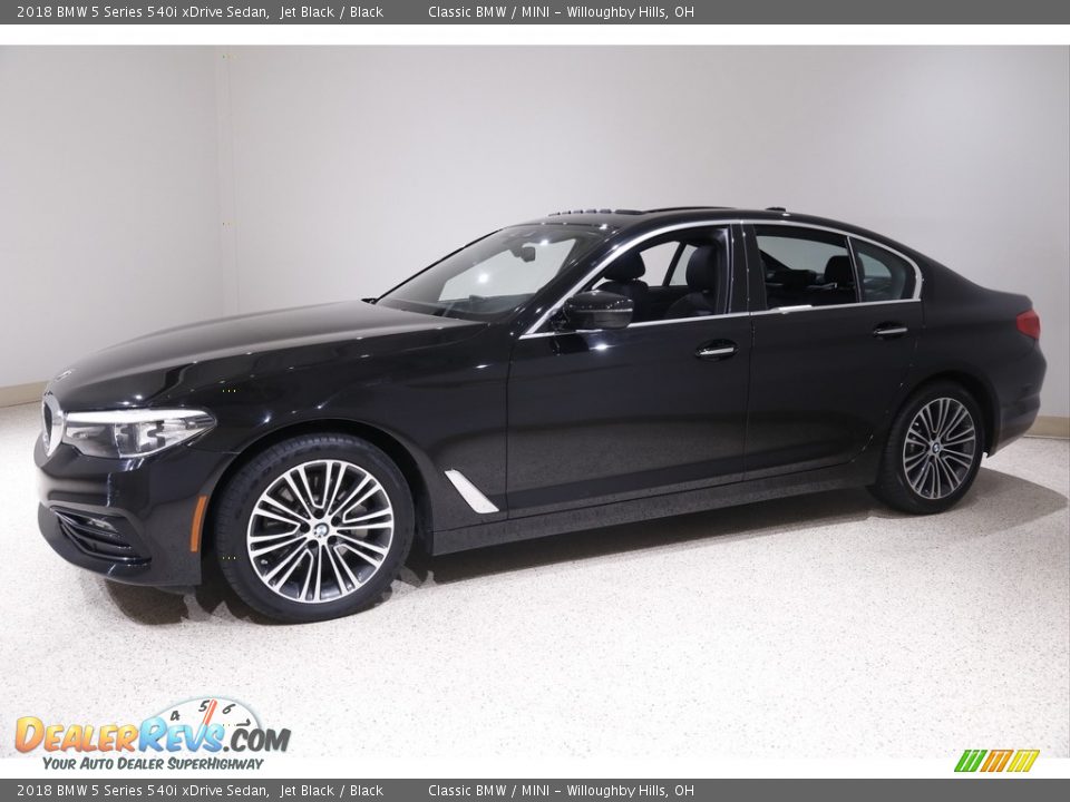 2018 BMW 5 Series 540i xDrive Sedan Jet Black / Black Photo #3