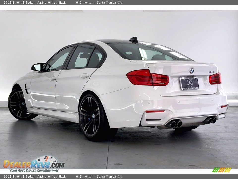 2018 BMW M3 Sedan Alpine White / Black Photo #10