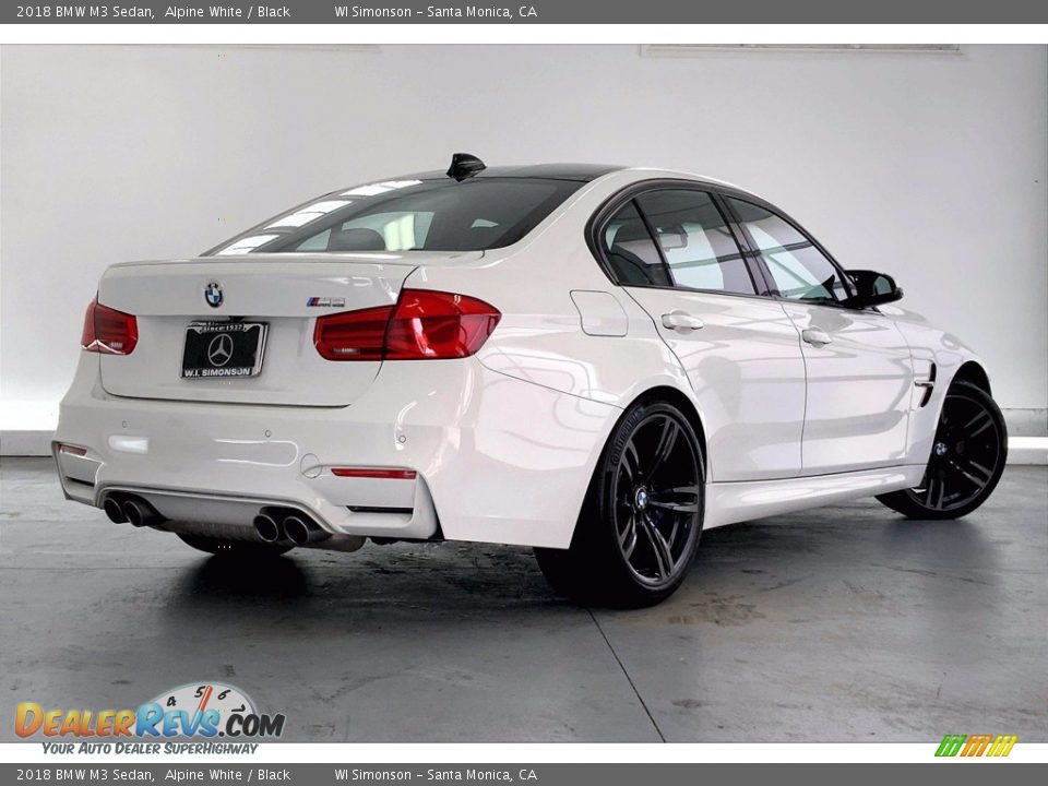 2018 BMW M3 Sedan Alpine White / Black Photo #13