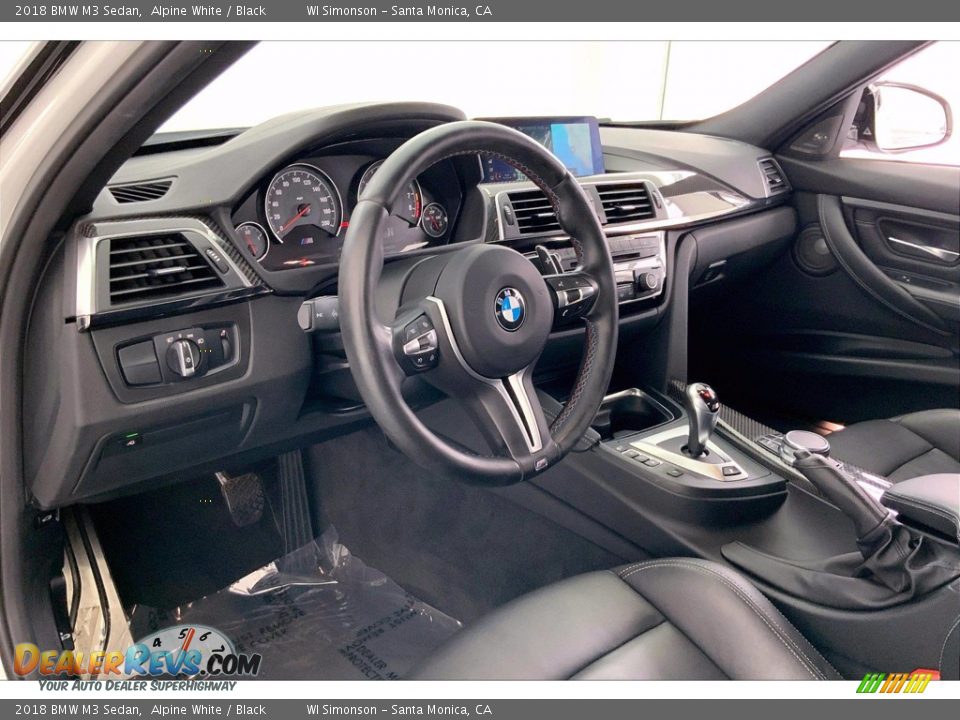 Black Interior - 2018 BMW M3 Sedan Photo #14