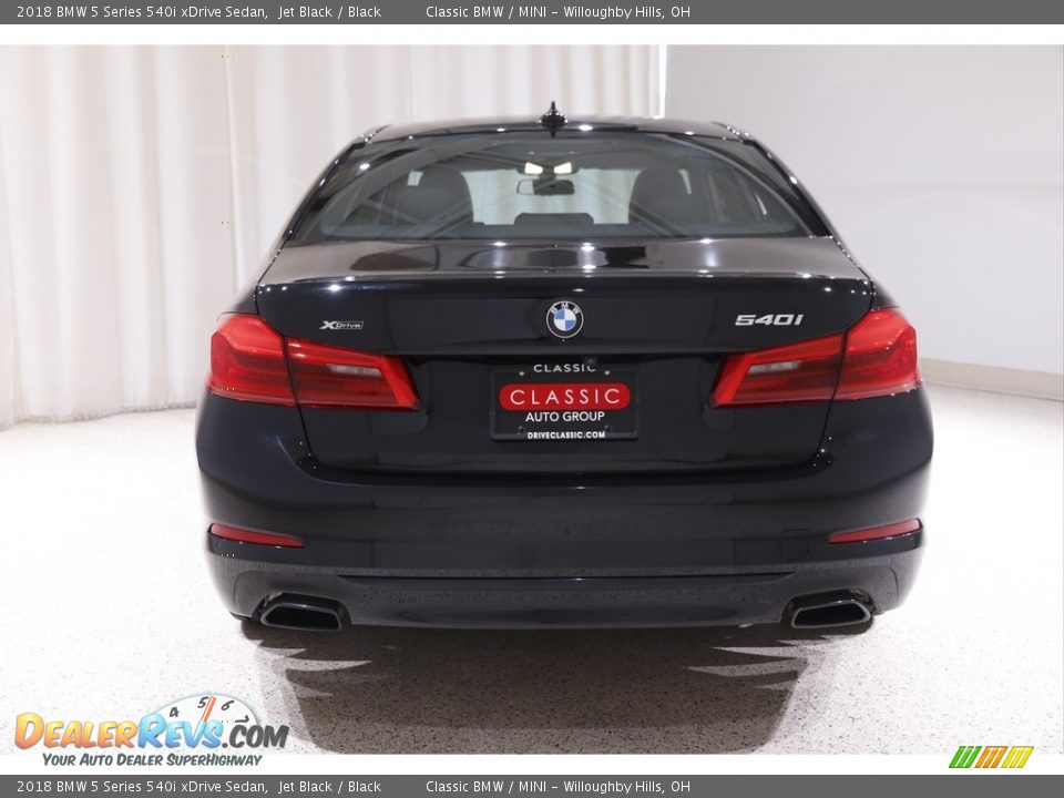 2018 BMW 5 Series 540i xDrive Sedan Jet Black / Black Photo #22