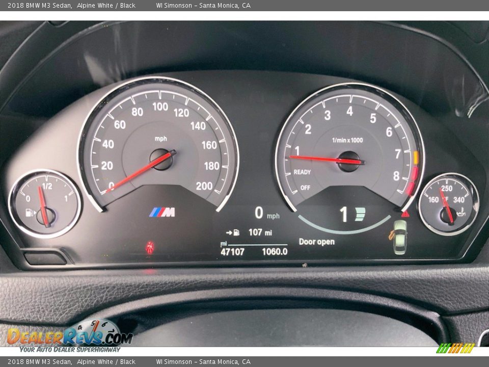 2018 BMW M3 Sedan Gauges Photo #23