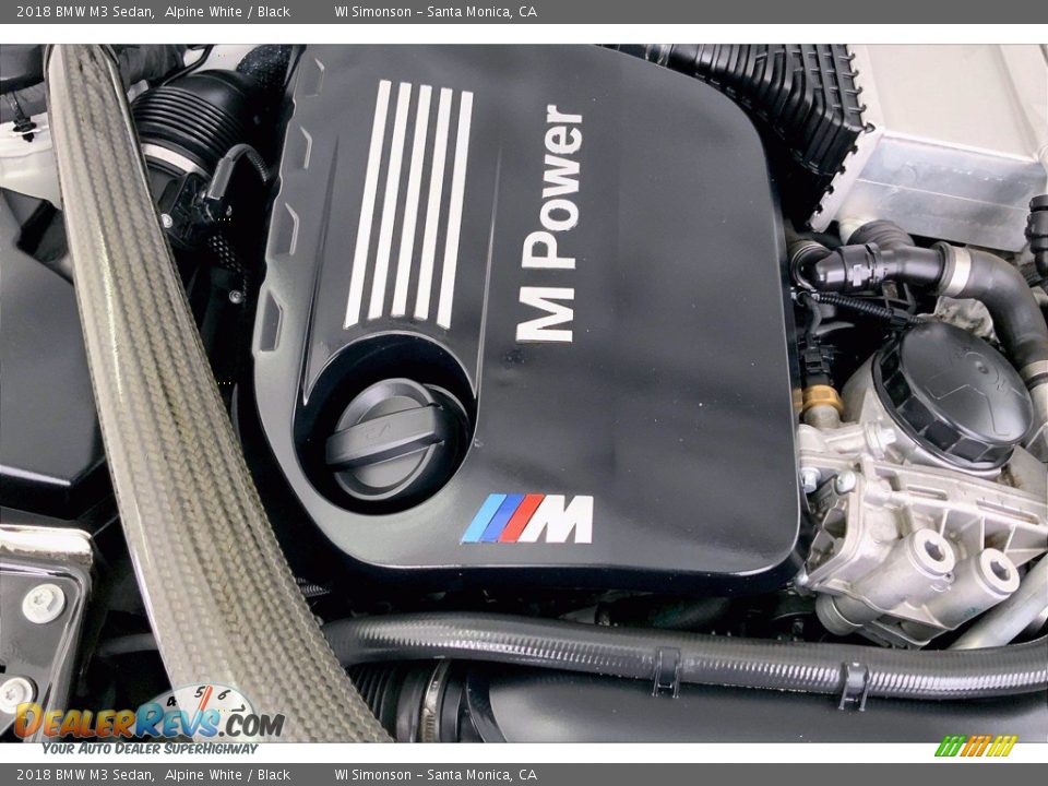 2018 BMW M3 Sedan Alpine White / Black Photo #32