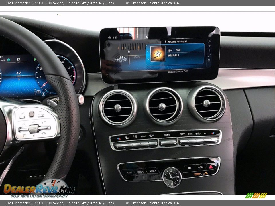 2021 Mercedes-Benz C 300 Sedan Selenite Gray Metallic / Black Photo #6