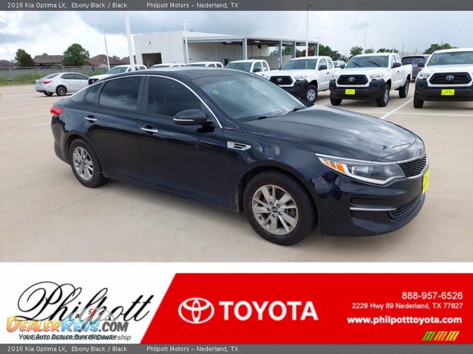 2016 Kia Optima LX Ebony Black / Black Photo #1