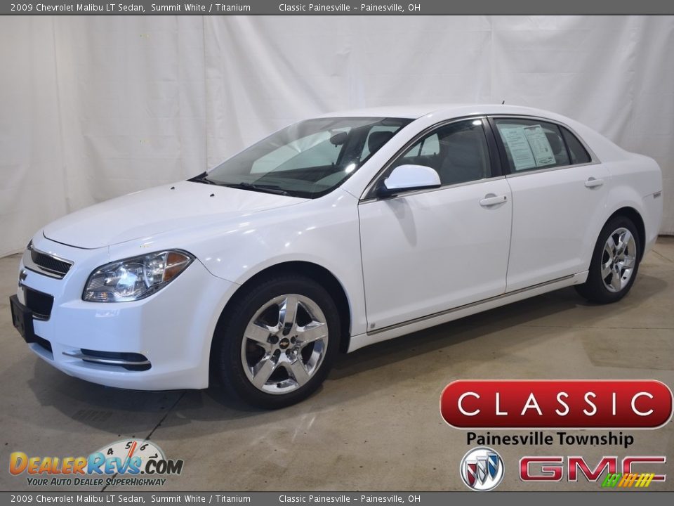 2009 Chevrolet Malibu LT Sedan Summit White / Titanium Photo #1